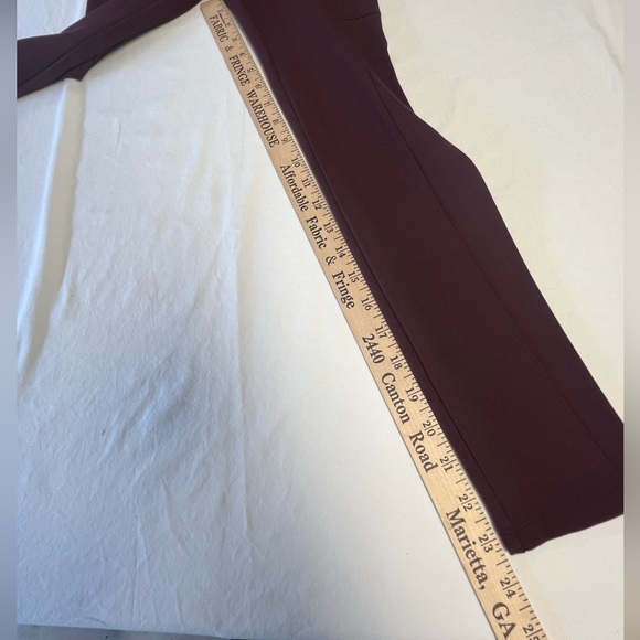 LOU & GREY FOR LOFT. BURGUNDY SIZE XS BURGUNDY LEGGINGS.  HIGH WAISTED - Picture 5 of 8